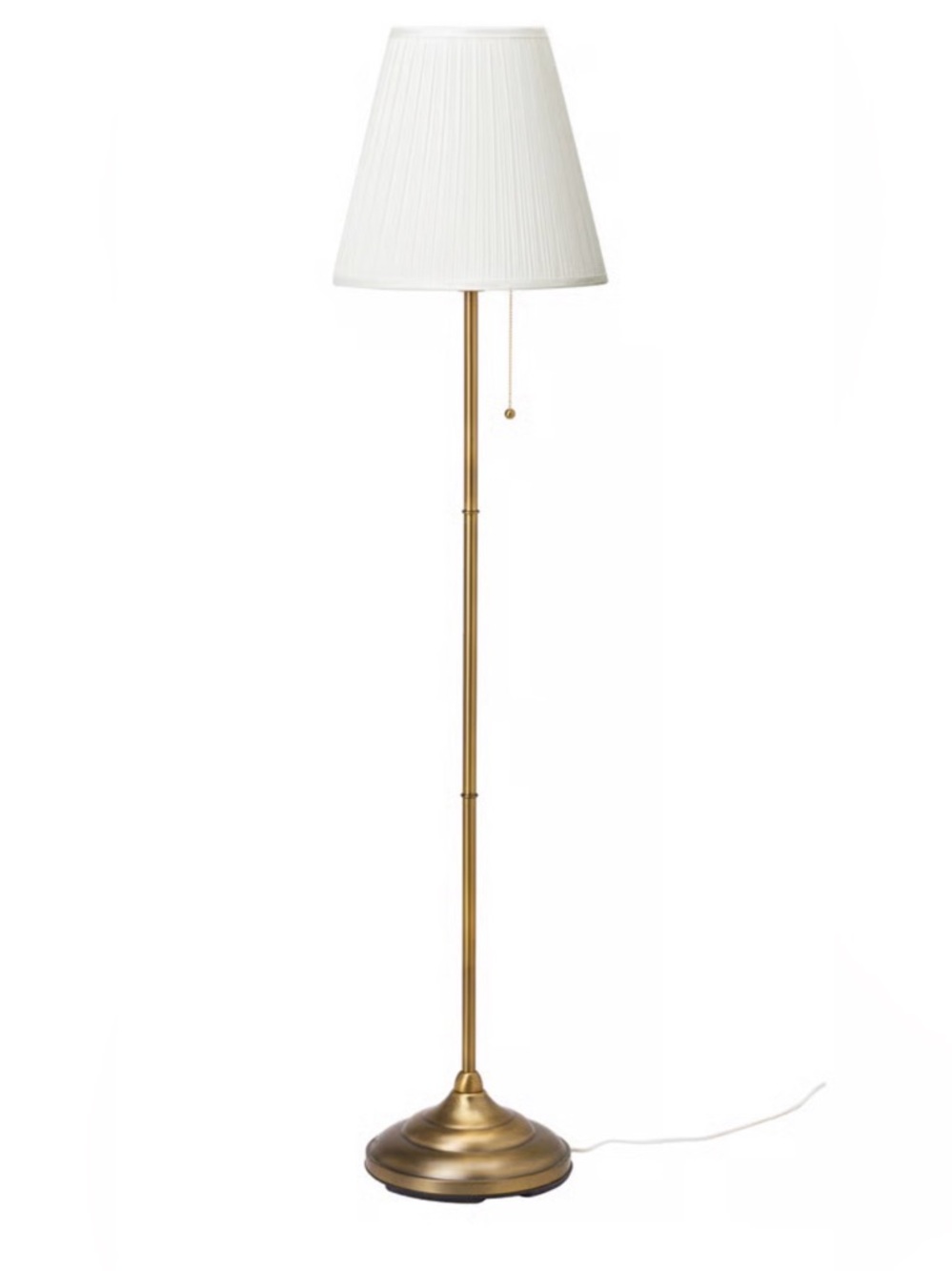 NWT ÅRSTID Floor lamp, brass/white